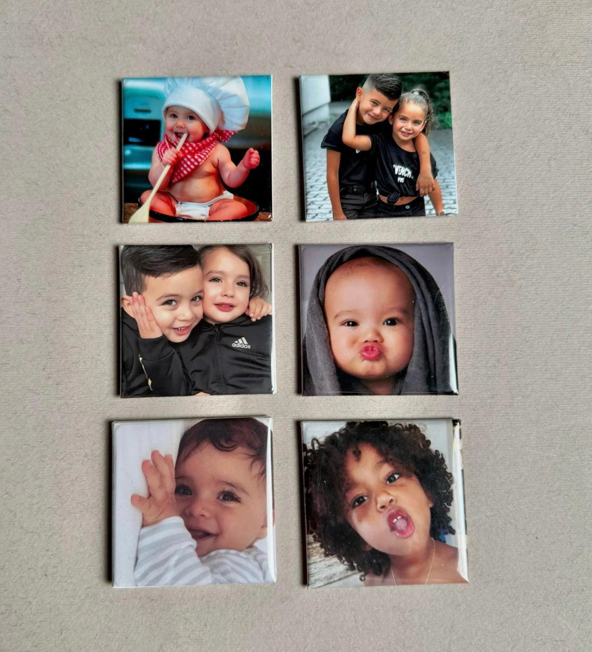 Pack de 6 Photos Magnétiques Classiques