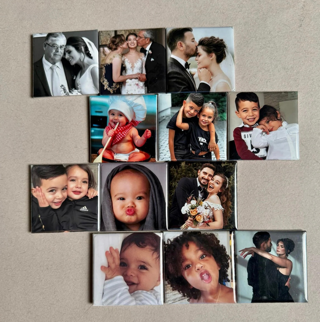 Pack de 12 photos magnétiques