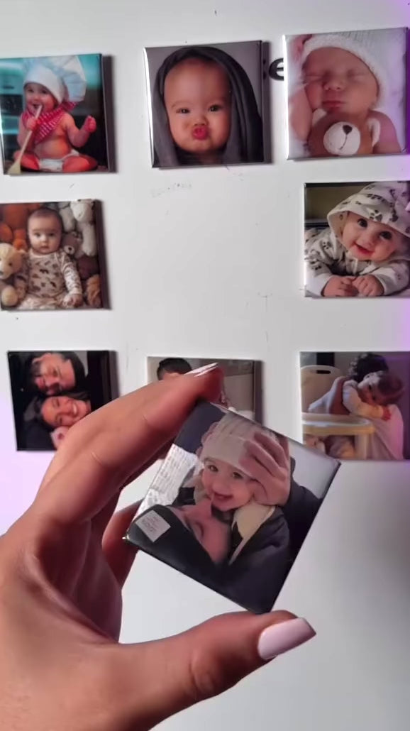 Pack de 9 photos magnétiques